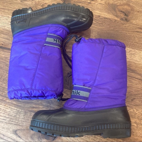 Kamik 6 purple black insulated winter duck boots - Picture 11 of 16